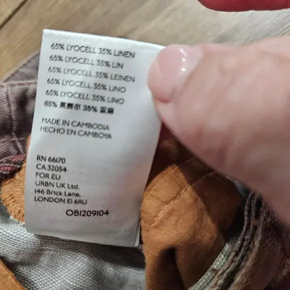 New By Anthropologie Leopard Print Jogger Pants Size 4 High Rise Zip Cuffs Baggy - Picture 8 of 14